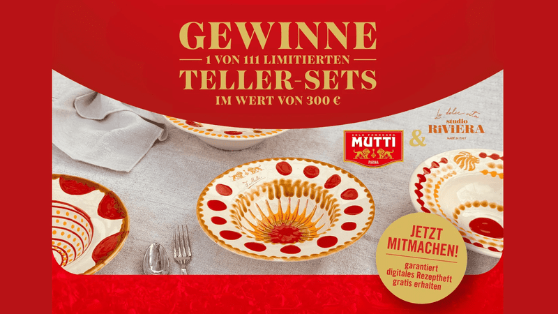 Mutti Gewinnspiel – Gewinne Tellersets von Studio Riviera