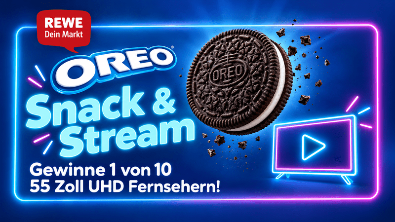 Rewe Oreo Gewinnspiel - Samsung 55 Zoll TV gewinnen