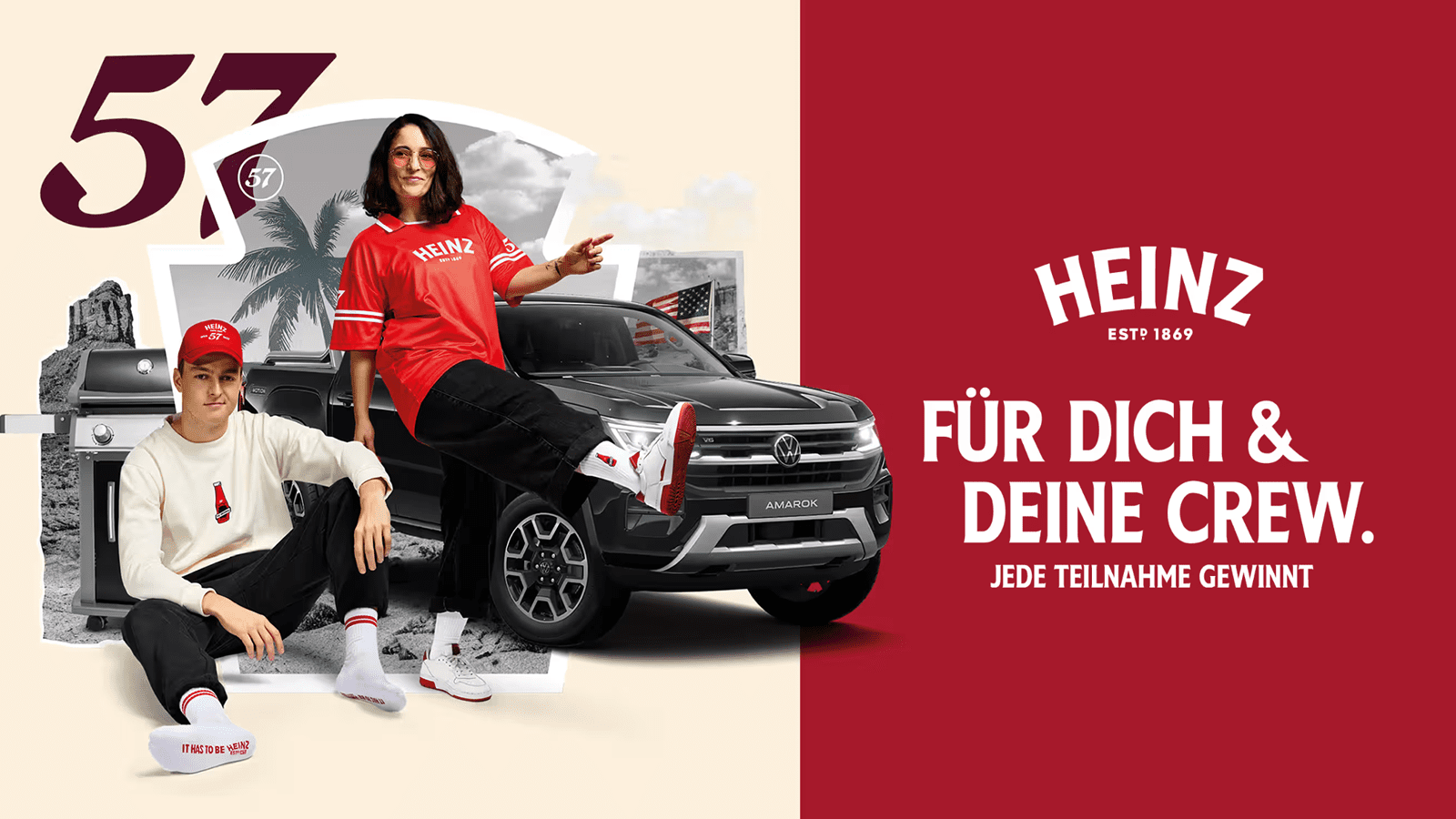 HEINZ BBQ Gewinnspiel 2026: VW Amarok, USA-Reisen & Gasgrills gewinnen