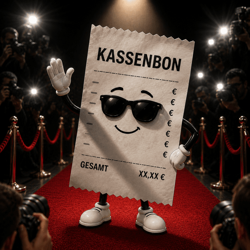 Kassenbon für ein Gewinnspiel fotografieren und hochladen